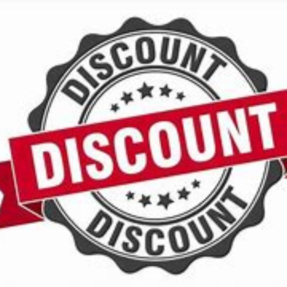 Discounts on all items